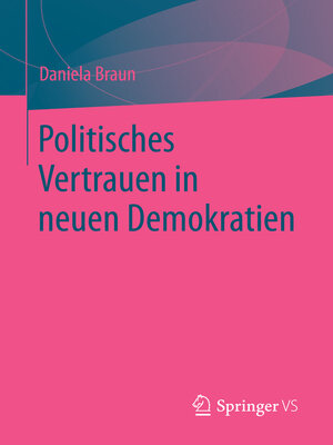 cover image of Politisches Vertrauen in neuen Demokratien